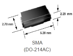 Technische Zeichnung - Vishay Semiconductors eSMP®-Gehäuse-Evolution